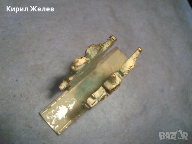 СТАРА ТРАДИЦИОННА ФОЛКЛОРНА ОЛОВНА СТАТУЕТКА - ПОСТАВКА Тайланд с ПОЗЛАТА и ЕМАЙЛ-ПАСТА 30949, снимка 12 - Колекции - 38108246