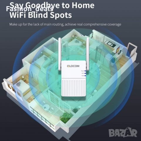 Нов 300mbps Wi-Fi усилвател рипийтър хотспот за интернет мрежа, снимка 5 - Кабели и адаптери - 33679720