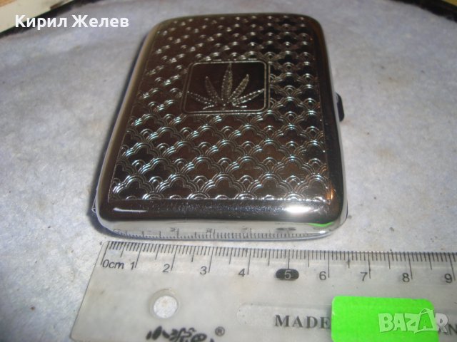 СРЕБРИСТА ФЕШЪН ТАБАКЕРА ФЛОРАЛНО ОРНАМЕНТИРАНА 27351, снимка 8 - Табакери - 38289031