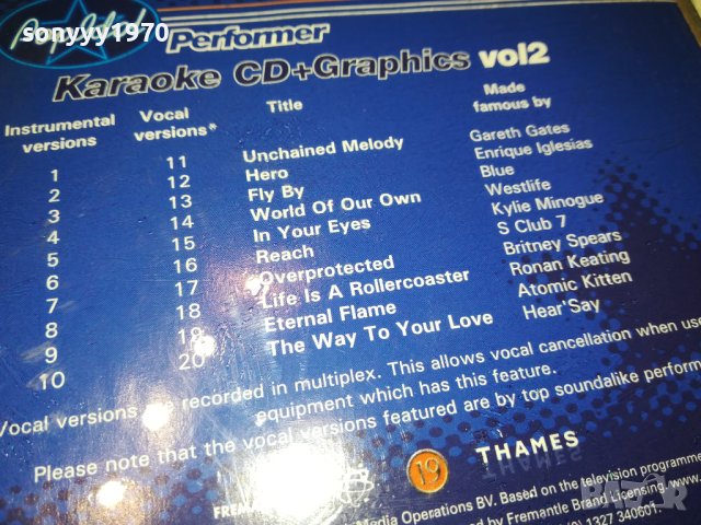 POP IDOL PERFORMER KARAOKE CDG 0401242014, снимка 13 - CD дискове - 43660898