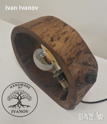 Ръчно изработени лампи от дърво., снимка 12 - Декорация за дома - 52773403