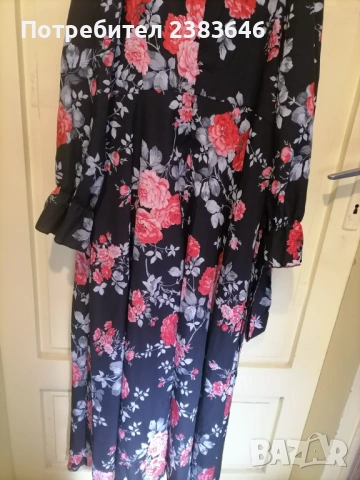 Дълга официална дамска рокля от полиестер