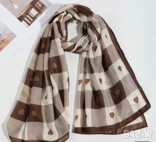 Нови красиви и елегантни дамски шалове, снимка 7 - Шалове - 52291768