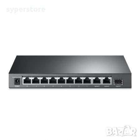 Суич TP-Link TL-SL1311MP 11-портов PoE+ Професионален комутатор, снимка 2 - Суичове - 34662867