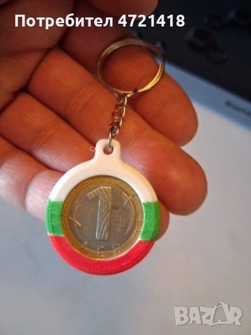 Ключодържател с монета 1 лев – български сувенир, снимка 4 - Нумизматика и бонистика - 53401165