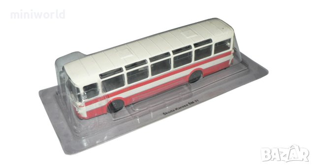 Skoda Karosa SM-11 автобус - мащаб 1:72 на DeAgostini моделът е нов в блистер, снимка 2 - Колекции - 43498754