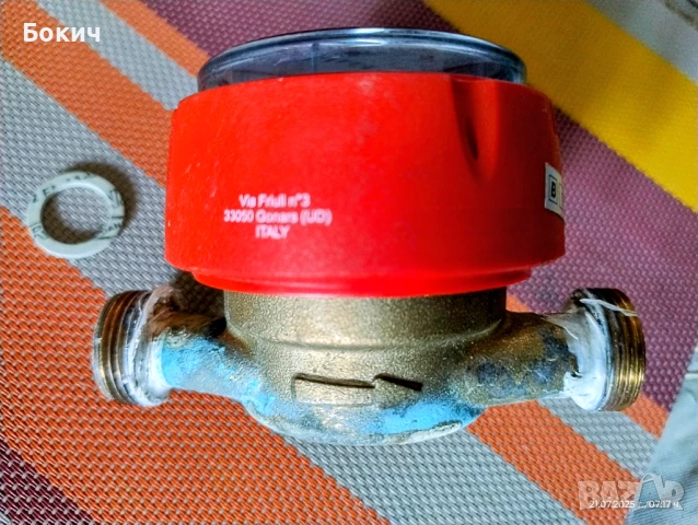 Ползван сух водомер за топла вода, дебит 4 куб.м, "B-Meters" (Italy), снимка 3 - Други стоки за дома - 51089170