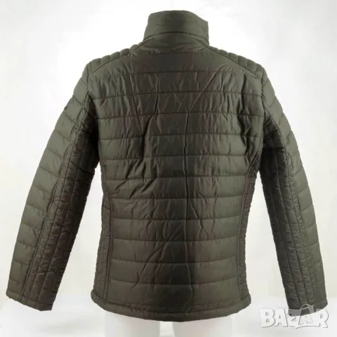 Мъжко ватирано яке в кави Basic&More - M, снимка 5 - Якета - 49445394
