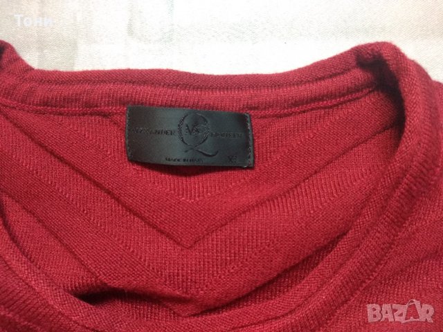 Мъжка блуза цвят бордо McQ Alexander McQueen, снимка 10 - Блузи - 33429112