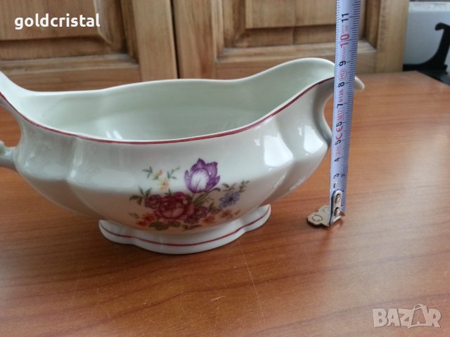 Стар български порцелан сосиера, снимка 4 - Антикварни и старинни предмети - 36615124