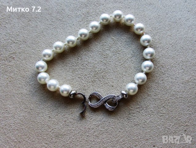 дамска сребърна гривна - 10, снимка 5 - Гривни - 39351118