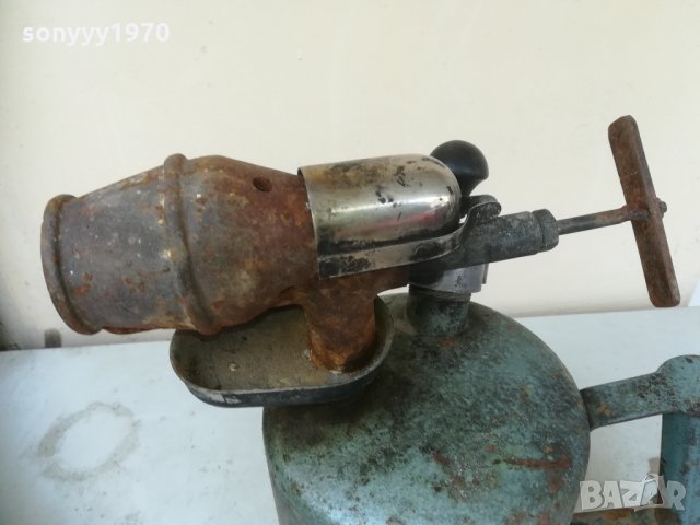 бензинова лампа-синя/сива 0204211634, снимка 7 - Колекции - 32399280