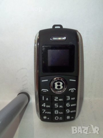 Мини телефон, функция промяна на гласа, форма на ключ Bentley, voice changer, 12 месеца гаранция, снимка 15 - Други - 26627738