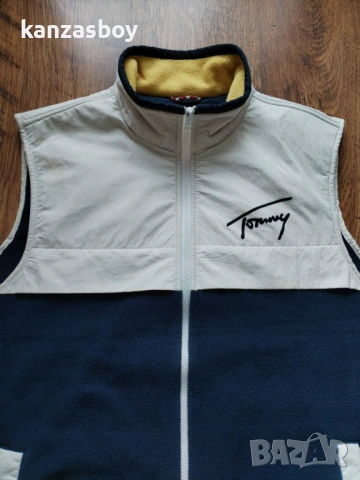 TOMMY JEANS MIX MEDIA RETRO VEST MEN - мъжки поларен елек Л, снимка 7 - Други - 53596540