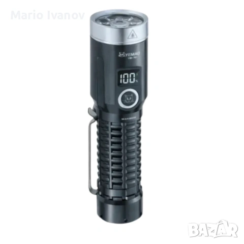 LED фенер YEMAO YM-F701 със зелен лазер - USB и дисплей, снимка 8 - Друга електроника - 53379146