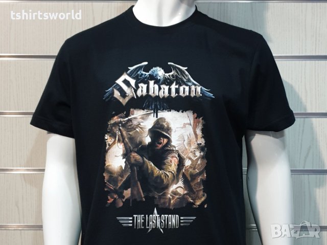 Нова мъжка тениска с дигитален печат на музикалната група Sabaton - The last stand, снимка 8 - Тениски - 36869306