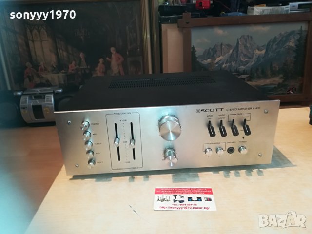 поръчан⭐scott a416 amplifier-made in usa 2704211403⭐, снимка 7 - Ресийвъри, усилватели, смесителни пултове - 32696574