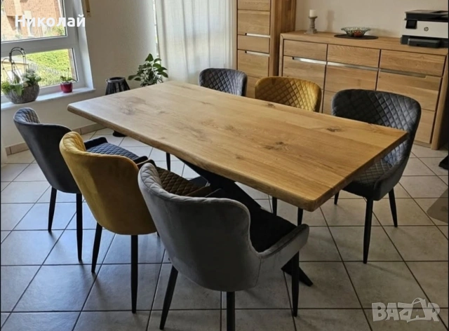 Трапезна маса масив дъб , снимка 10 - Маси - 53541816