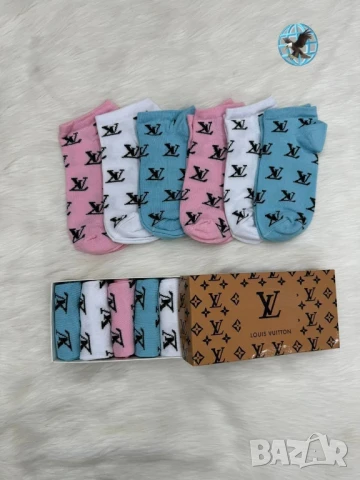 чорапи 6 чифта versace gucci tommy hilfiger Victoria's secrets lacoste , снимка 2 - Дамски чорапи - 51267026