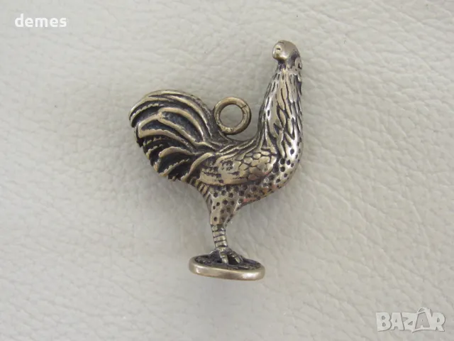 Будистки ключодържател от бронз-петел, Монголия, снимка 2 - Колекции - 48263573