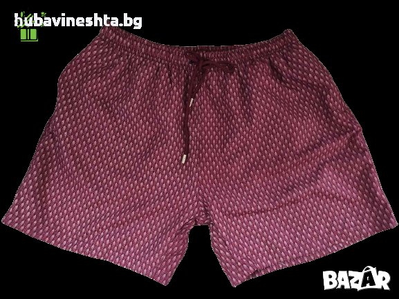 Мъжки плувни шорти-големи размери винено червени, снимка 1 - Къси панталони - 40654888