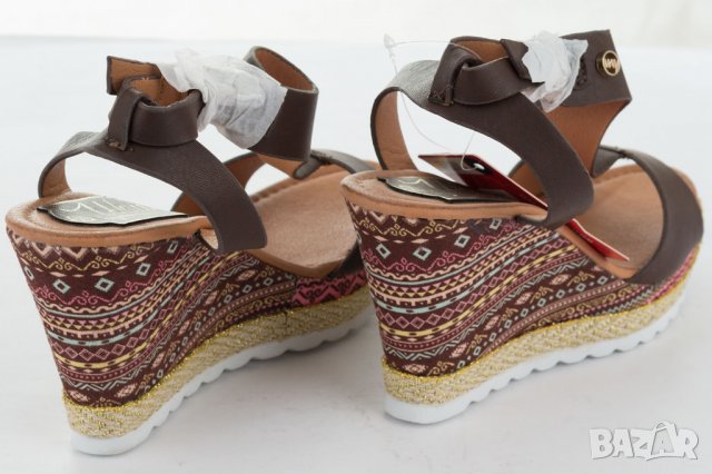 Кафяви дамски сандали на платформа марка Beppi - 36, снимка 5 - Сандали - 28255986