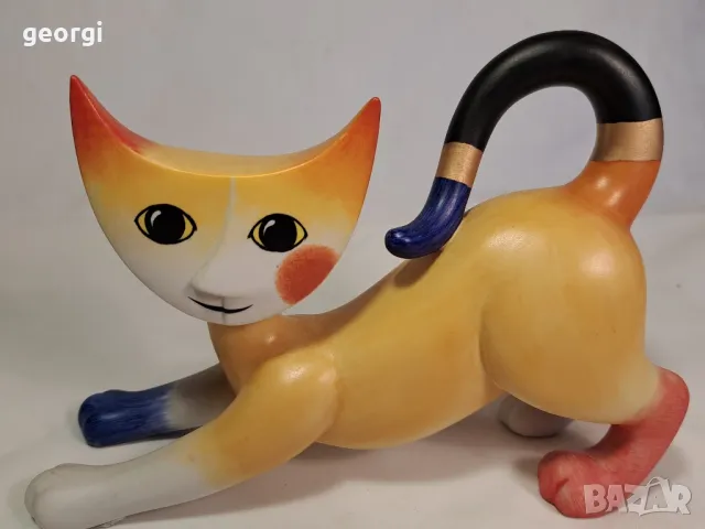 порцеланова фигурка котка арлекин Goebel , снимка 2 - Колекции - 49457867