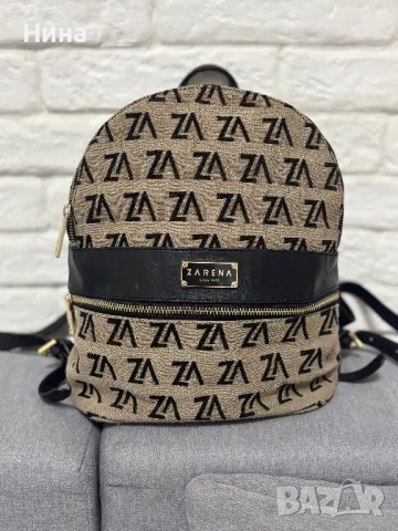 Zarena Poppy-раница от плат с принт