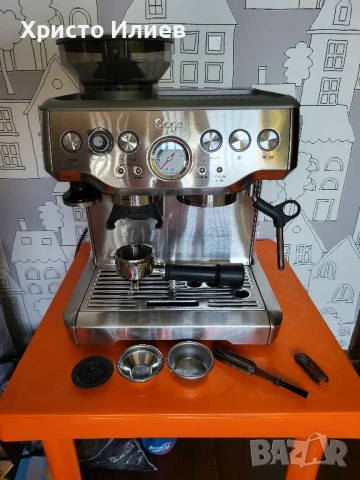 Еспресо машина SAGE Barista Express Кафемашина с кафемелачка, снимка 13 - Кафемашини - 51402317