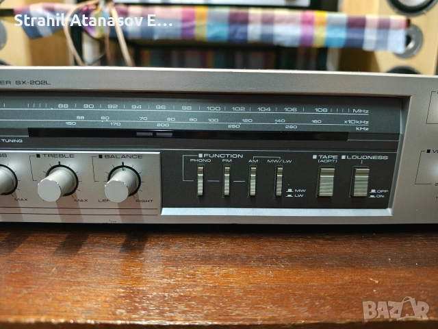 Pioneer SX-202L FM/AM Стерео Ресивър , снимка 5 - Ресийвъри, усилватели, смесителни пултове - 53449957