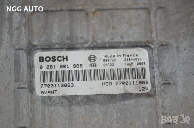 Компютър двигател за Renault Megane I Hatchback (08.1995 - 12.2004) 1.9 dTi , 98 к.с., 0 281 001 969, снимка 3 - Части - 39690046