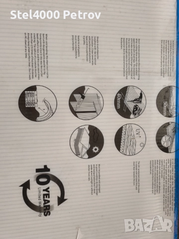 Поликарбонатен лист- 5 бр. Размери, дължина 210 см на 100 см широчина- НОВИ , снимка 3 - Изолации - 51708218