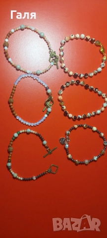 Празнични бижута - часовник, гривни и колиета от перли и естествени камъни, кристали Сваровски и др., снимка 4 - Бижутерийни комплекти - 51428314