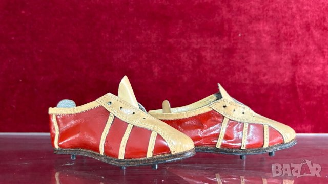 Старинен сувенир - ръчно изработен модел на обувки, снимка 3 - Колекции - 44080354