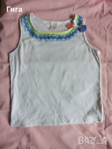 Бяло потниче Gimboree, снимка 1 - Детски тениски и потници - 33465700