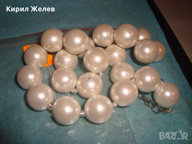 РЕТРО ВИНТИДЖ АРТ ГЕРДАН СИНТЕТИКА ТИП ПЕРЛЕН 26948, снимка 5 - Колиета, медальони, синджири - 35078576