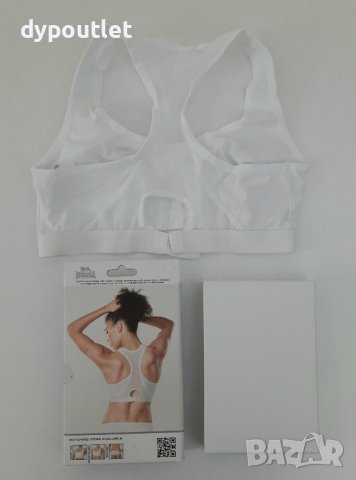 Lonsdale - Дамски спортен сутиен Crop, Бял, размер -  32 В .                              , снимка 3 - Корсети, бюстиета, топове - 39616164