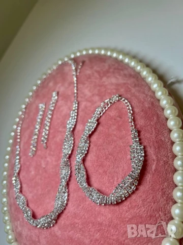 колие, гривна и обеци , снимка 4 - Бижутерийни комплекти - 51151682