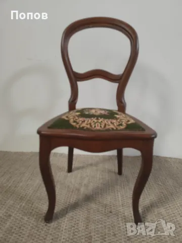 Старинен стол, снимка 3 - Столове - 48169679