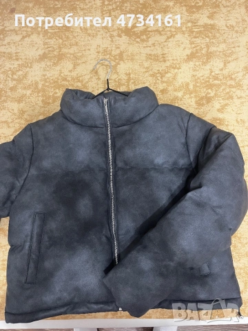 Зимно сиво яке. , снимка 2 - Якета - 53431104