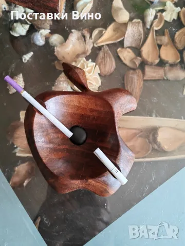 Арт пепелник от орех, снимка 5 - Табакери - 47578340