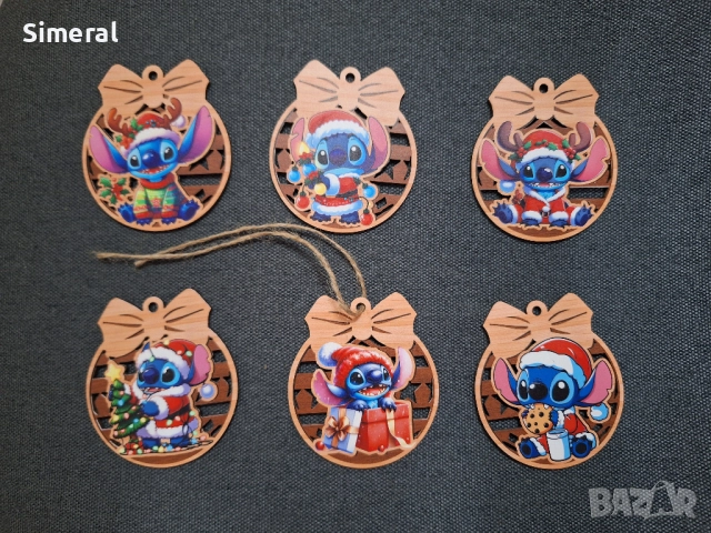 РАЗПРОДАЖБА! -50% Коледна декорация Stitch / Стич, снимка 2 - Други - 52218177