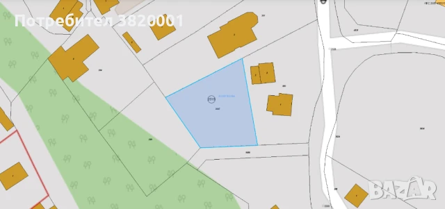 416 м² парцел с ПУП, ток, вода и канализация в Ален Мак, без комисиона