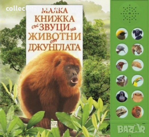 Малка книжка със звуци на животни от джунглата, снимка 1 - Детски книжки - 26567052