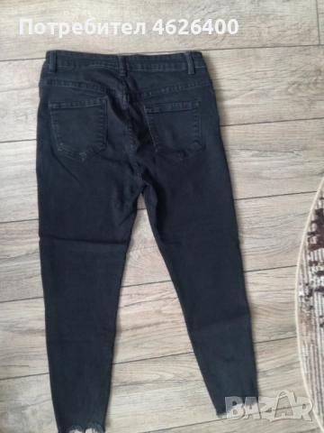 Продавам чисто нови модернистични-черни дънки MIMIDAVE със разкъсани крачоли, снимка 6 - Дънки - 52099524