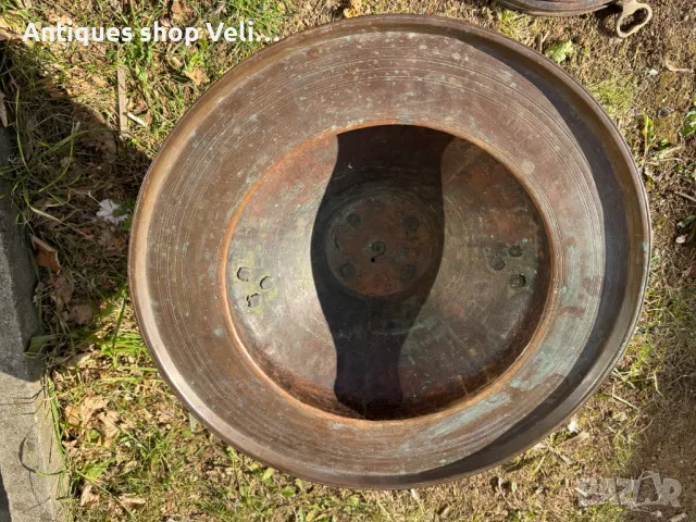 Стар меден мангал №6141, снимка 5 - Антикварни и старинни предмети - 48123867