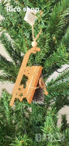Дървени висулки за елха , снимка 5 - Коледни подаръци - 42985227