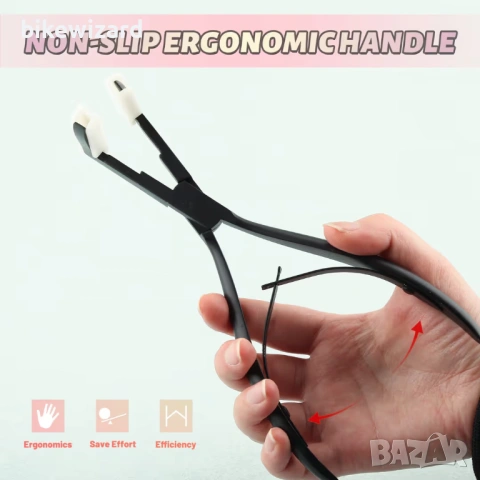 SPEEDWOX Клещи за екстеншъни за коса, 8-инчови, запечатващи скоби за професионална употреба НОВИ, снимка 3 - Други инструменти - 53235656