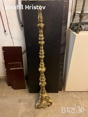 Стара стоика за месингова лампа, снимка 5 - Антикварни и старинни предмети - 52519278