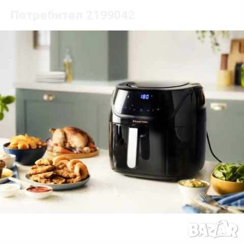 Фритюрник с горещ въздух Russell Hobbs SatisFry 27170-56, цифров екран, 7 в 1, пържене на въздух, пр, снимка 4 - Фритюрници - 52097026